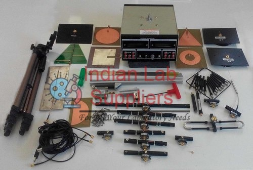 PC Based Motorised Antenna Trainer (Stepper Motor Unit + Tx Frequency 86-860 MHz PLL + 22 Antennas + Radiation Plot Software with PC Interface)